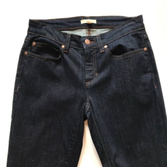 Eileen Fisher Skinny Ankle Stretch Jeans Denim Womens 0 Blue Dark Wash Organic - Picture 3 of 10